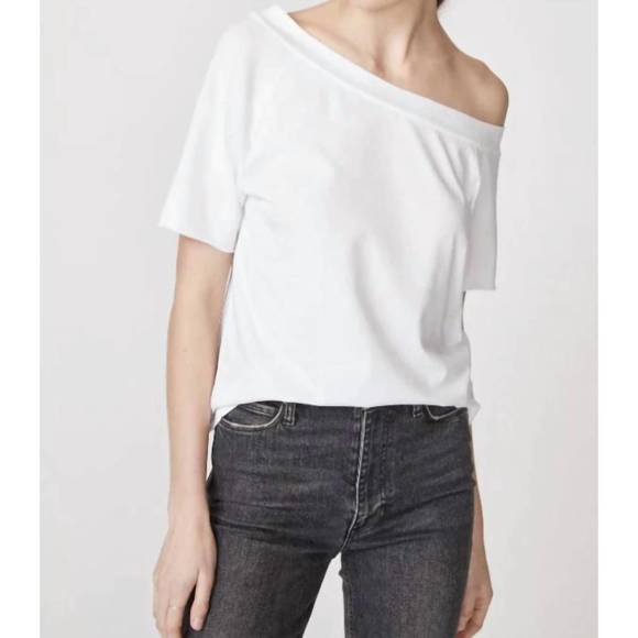 Stateside Cloud Jersey S/S Crew in White